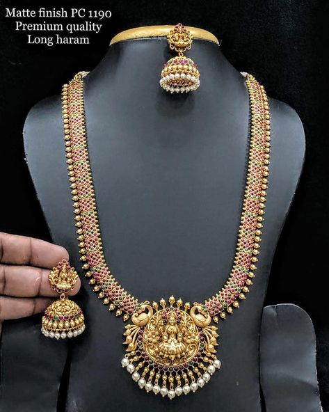 Long Haram set. DM for more info #imitationjewellery #traditionaljewellery #indianjewellery #weddinginspiration #stylefashion #youngfashion #women'spride #partywear #traditionaljewellery #bridalwear #southindianwedding #divineoccassionsandevents Laxmi Kasula Haram, Kasula Haram, Indian Artificial Jewellery, Long Haram, Antique Bridal Jewelry, Indian Jewellery Design Earrings, Antique Jewelry Indian, South Indian Jewelry, Indian Jewellery Design