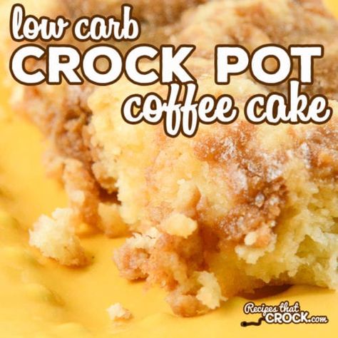 Low Carb Crock Pot Coffee Cake - Recipes That Crock! Strawberry Shortcake Biscuits, Chicken Pizza Crust, Low Carb Crock Pot, Carbquik Recipes, Crockpot Cake, Shortcake Biscuits, Low Carb Biscuit, Sugar Pop, Crock Pot Desserts