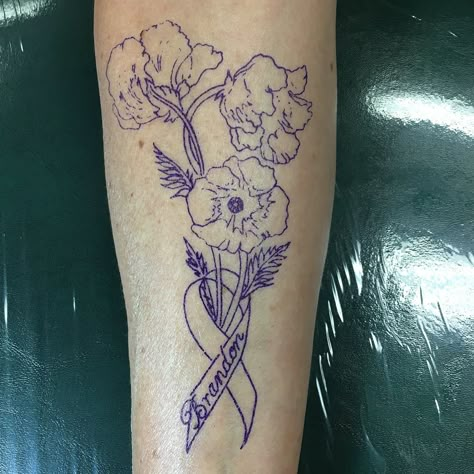 Rememberance Tattoo, Nana Tattoo, Poppy Flower Tattoo, Tattoo Mom, Memory Tattoos, Pictures Of Tattoos, I Want A Tattoo, Dad Tattoo, Remembrance Tattoos