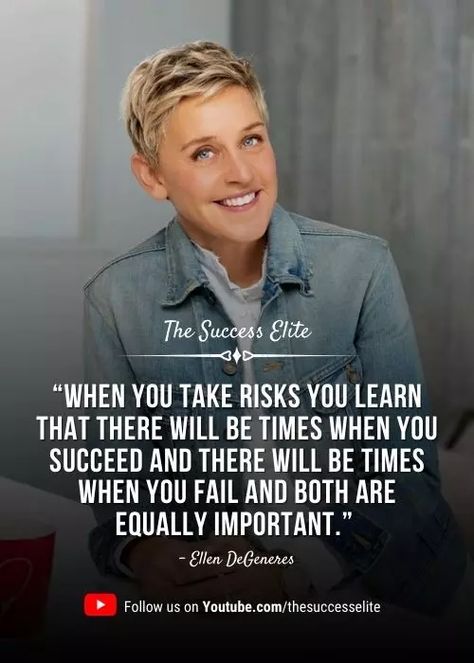 Ellen Degeneres Quotes, Entrepreneurship Quotes Motivation, Legend Quotes, Be A Good Person, Success Meaning, A Good Person, Entrepreneurship Quotes, Good Person, Key To Happiness