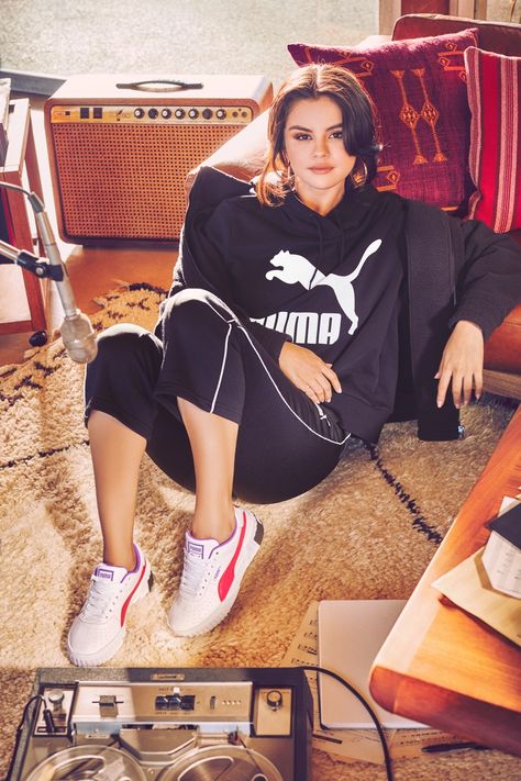 Selena Gomez PUMA Cali Chase Sneaker Campaign | Fashion Gone Rogue Selena Gomez Puma, Selena Gomez Taylor Swift, Selena Gomez Wallpaper, Trainers For Women, Selena Gomez Photoshoot, Puma Cali, Selena Gomez Cute, Selena Gomez Photos, Selena Gomez Pictures