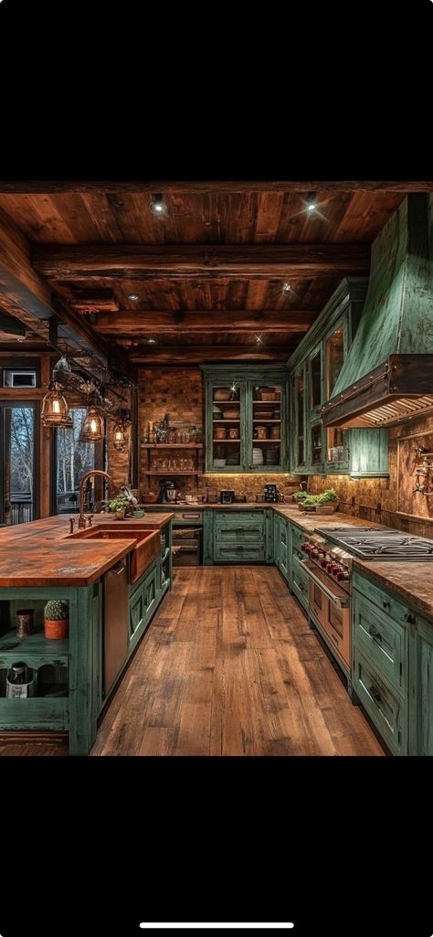 South Western Kitchen, Western Kitchens, Canning Kitchen, Western Kitchen, Western Home, Western Homes, Western Theme, Home Building, Home Design Ideas