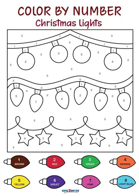 Free Christmas Color by Number Printables Coloring Sheets Christmas, Colouring Worksheets For Kids, Colors Worksheets For Kids Kindergarten, Winter Worksheet, Christmas Worksheets Preschool, Color By Number For Adults, Christmas Worksheets For Kids, Christmas Numbers Printable, Christmas Colour By Number