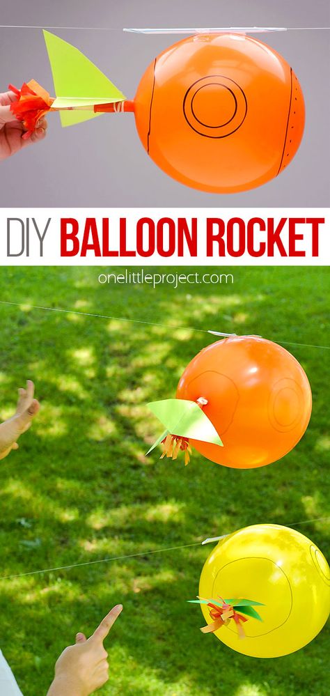 Balloon Rocket | Rocket Balloons Experiment for Kids Rocket Stem Project, Toilet Roll Rocket, Rocket Art For Kids, Rocket Design Ideas, Balloon Rockets For Kids, Ballon Rocket, Diy Rocket For Kids, Straw Rocket Craft, Balloon Crafts For Kids