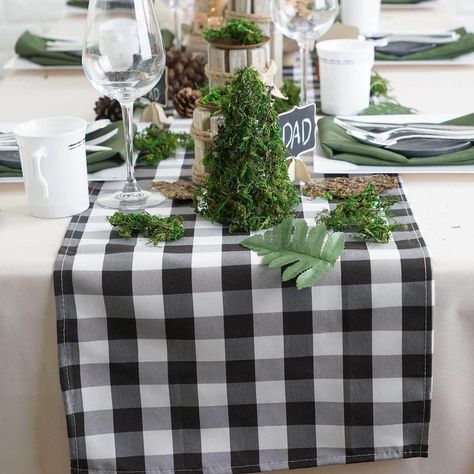 Checkered Table Runner, Checkered Table, Plaid Table Runner, Buffalo Plaid Table Runner, Burlap Tablecloth, Gathering Table, Checkered Tablecloth, Table Overlays, Perfect Picnic