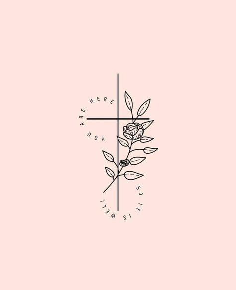 Delta Breezes... Tato Flash, Biblical Tattoos, Bible Tattoos, Delta Breezes, Verse Tattoos, Cross Tattoos For Women, Faith Tattoo, Religious Tattoos, Tattoos Geometric