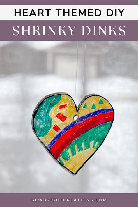 Do you have extra #6 plastic laying around? You can draw on it and shrink it in the oven for a cute Valentine's Day craft with your kids. Shrinky Dinks | Valentine's Crafts for Kids | Kids Heart Crafts | Easy Kids Crafts Winter Wonderland Diy, Valentine's Crafts For Kids, Easy Kids Crafts, Girl Guide, Valentine Crafts For Kids, Classic Girl, Shrinky Dink, Heart Themed, New Heart