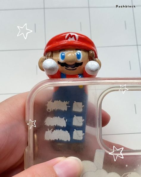 custom phone hippers! get yours now! ‧₊˚ ☁️⋅♡🪐༘⋆ kindly check the link in my bio! •ᴗ• #airdryclay #clayart #phonehipper #smallbusiness #handmade #claycreations #mariobros #bojji #cutestuff #anime #claycraft #clayartist Kawaii Clay, Diy Air Dry Clay, Cute Polymer Clay, Diy Clay Crafts, Get Yours Now, Clay Charms, Custom Phone, Dry Clay, Diy Clay