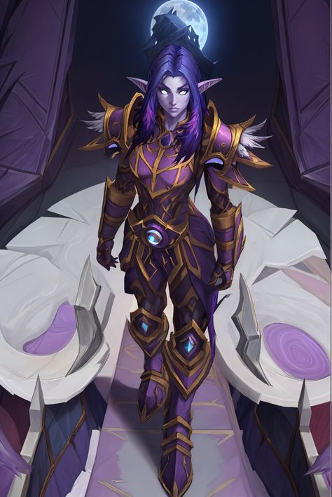 Saatari, custom night elf character wearing Wardenguard armor set #fantasy #warcraft #wow #worldofwarcraft #nightelf #nelf #elf #kaldorei #saatari Night Elf World Of Warcraft, Night Elf Wow, World Of Warcraft Night Elf, Wow Elf, Wow Of Warcraft, Night Elves, Monster Girl Encyclopedia, Elf Characters, Female Elf