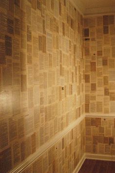 wall full of bible pages Book Page Wallpaper, Literary Decor, Wallpaper Books, Library Office, Book Wall, Book Wallpaper, Hee Hee, Diy Wallpaper, Books Reading