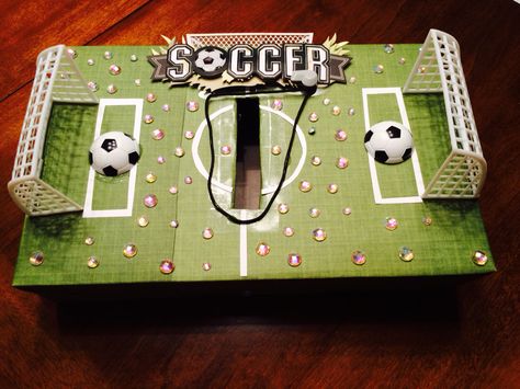 Soccer Valentine's Day box. Soccer Valentine Box Ideas, Soccer Valentines, Unique Valentine Box Ideas, Valentines Boys, Valentine Box Ideas, Girls Valentines Boxes, Diy Valentines Box, Kids Valentine Boxes, Valentine Card Box