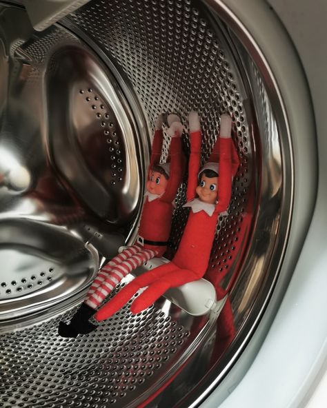 Elf On The Shelf Washing Machine, Elf On The Shelf Laundry, Shelf Ideas, On The Shelf, Roller Coaster, Holidays And Events, Laundry Machine, Elf On The Shelf, Washing Machine