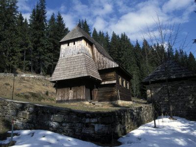 Exterior of Wooden Ruthenian Orthodox Church   in Village of Zuberec, Zilina Region, Slovakia... Sacred Architecture, Orthodox Church, Old Church, Christian Church, Yosemite National, Yosemite National Park, Sardinia, Island Life, Dream Destinations