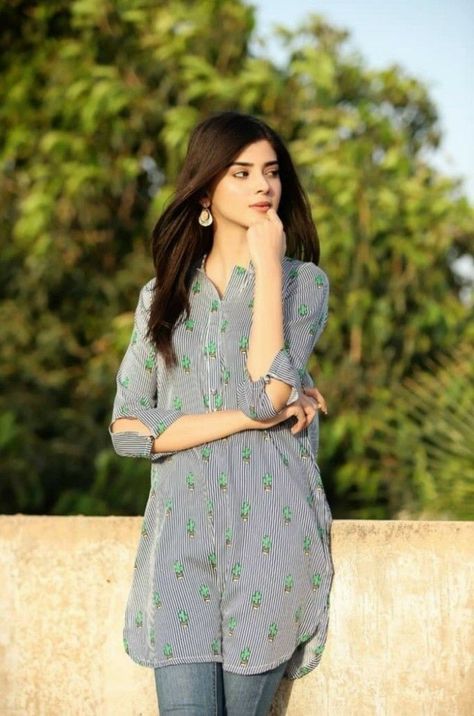 #kurtiwithjeans, #jeanskurti, kurti design 2022, jeans kurti for college girls, jeans kurti, jeans kurti design, jeans kurti style, Jeans Kurti Design, Zainab Shabir, Kurti For College, Kurti Poses, Indian Poses, 2022 Jeans, Zainab Shabbir, Jeans Kurti, Ladies Kurta