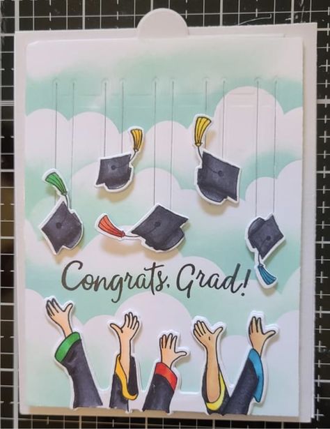 Farewell Invitation Card, Stampin Up Graduation Cards, Farewell Decorations, Graduation Drawing, Graduation Cards Handmade, Personalised Gifts Diy, Goodbye Gifts, Grad Party Decorations, Thank You Card Design