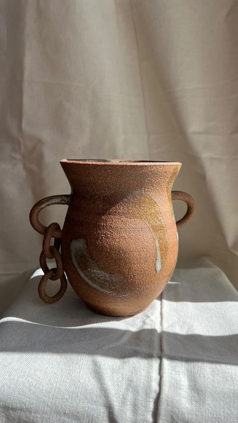 dearth_pottery on Instagram: Another earring vase joined the collection. I kept this one as raw as possible, showcasing the beautiful colors of clay 🤍 . #ceramics… Earth Pottery, Ceramics Ideas, Ceramics Ideas Pottery, Clay Ceramics, Ceramic Vase, The Collection, Beautiful Colors, Vase, Ceramics