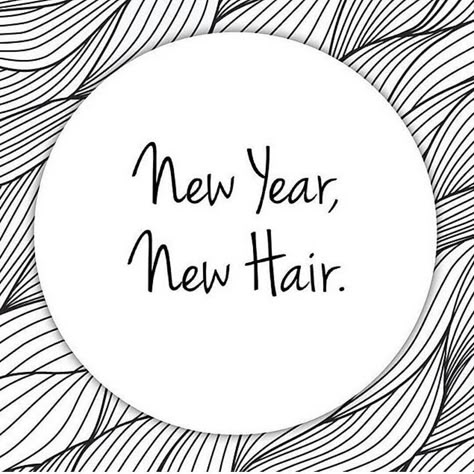 New year New hair. Looking for a new look for the new year I have appointments… New Year New Hair, Stylist Quotes, Hair Salon Quotes, Hairdresser Quotes, Salon Social Media, Hairstylist Quotes, Salon Life, New Hair Look, New Year Hairstyle