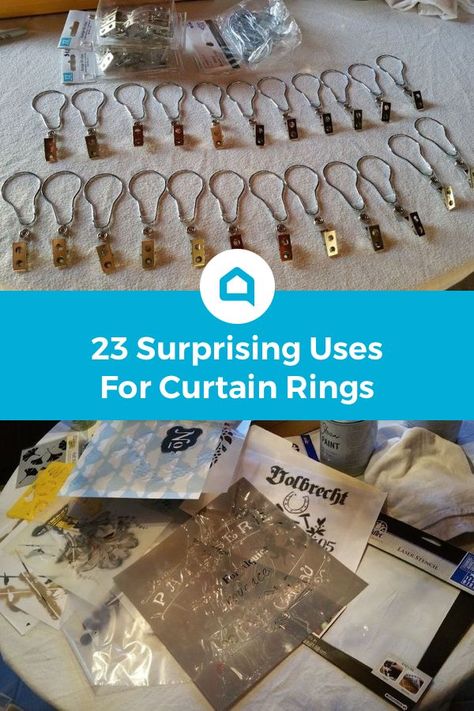 There are so many ways you can utilize curtain rings in your home! Help yourself decorate and organize the DIY way! #diy #lifehacks #curtainrings Cheap Diy Headboard, Diy Locker, Curtain Ring, Diy Wainscoting, Diy Bench Outdoor, Curtains Ideas, Pocket Curtains, Wood Wall Art Diy, Diy Headboards