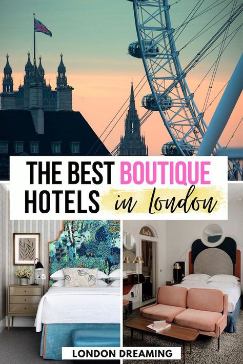 Looking for the best boutique hotels in London? You've just found them! There are so many hotels in London that it can be daunting choosing where to stay. In this guide I've put together all the best boutique hotels in London, be them luxury, unique or just a bit quirky, so you can have a fun and epic stay! #london #londonboutiquehotels #londonwheretostay #londontraveltips Where To Stay In London, Hotels In London, Best Hotels In London, Best Area To Stay In London, Hotels Kensington London, London Hotel, Best Hotels In Covent Garden London, Kensington Hotel London, Boutique Hotel London