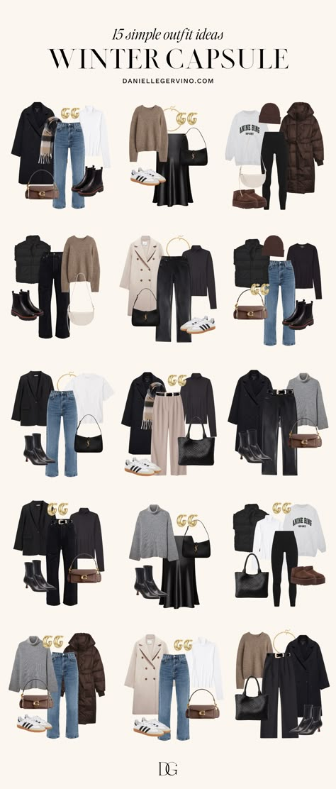 Capsule Wardrobe Women, Sandal Tali, Capsule Wardrobe Casual, Outfit Planner, Fashion Capsule Wardrobe, Winter Fashion Outfits Casual, Europe Outfits, Fashion Outfits Casual, Cold Outfits