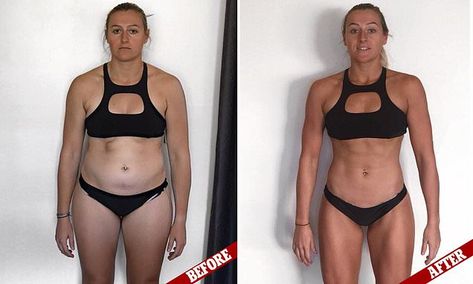 Lifeguard loses 10.5 kilograms in just EIGHT weeks to totally transform her body | Daily Mail Online F45 Challenge, 12 Week Body Transformation, Improve Nutrition, Body Fat Loss, Reduce Body Fat, Popular Workouts, Workout Motivation Women, Fitness Workout For Women, Fit Chicks