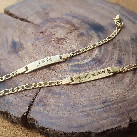 Bar Bracelet Personalized, Gents Bracelet, Mens Bracelet Personalized, Gold Bar Bracelet, Handwriting Bracelet, Braided Bracelet Diy, Bracelets For Boyfriend, Mini Bracelet, Signature Bracelet