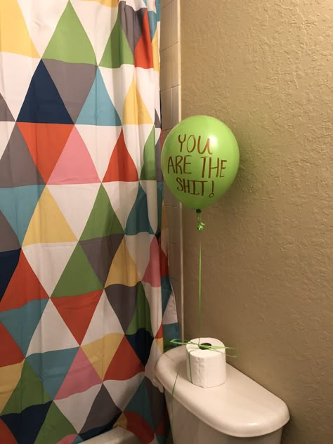 Surprised my teen with this! He laughed so hard! Just a way to make it special for him in his birthday. Morning birthday surprise. Birthday Surprise For Him, Morning Birthday, Birthday Surprise Husband, Birthday Pranks, Birthday Surprises For Him, Bday Gifts For Him, Birthday Morning Surprise, Surprise Gifts For Him, Birthday Morning