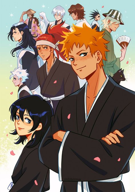 Rukia Renji, Ichigo Rukia, Hxh 1999, Hxh Fanart, Ichigo X Rukia, Rukia Bleach, Alluka Zoldyck, Bleach Fanart, Brain Cells