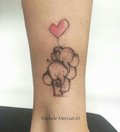 3 Kids Tattoo Ideas Mom, Little Elephant Tattoos, Tattoos For Childrens Names, Tattoos Mom, Baby Elephant Tattoo, Cute Elephant Tattoo, Name Tattoos For Moms, Serpent Tattoo, Elephant Tattoo Design