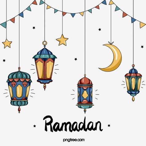 Ramadan Paintings, Ramadan Elements, Ramadan Cartoon, Ramadan Festival, Ramadan Clipart, Lantern Clipart, Stars Clipart, Ramadan Moon, Ramadan Png