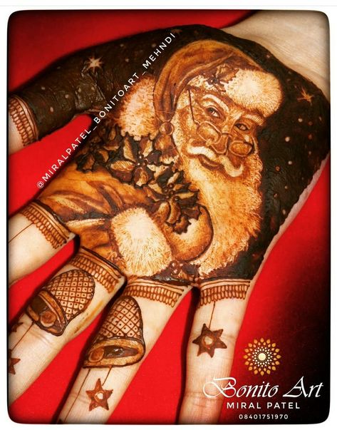 Christmas Mehendi Design, Christmas Henna, Special Mehndi Design, Unique Henna, Mahendi Designs, Engagement Mehndi, Unique Mehndi, Engagement Mehndi Designs, Dulhan Mehndi