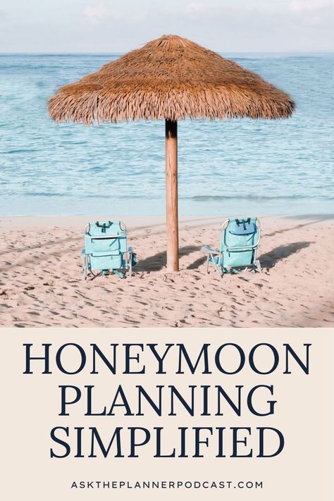 Step into the world of honeymoon planning with an insider's guide to making your dream trip a reality. Learn the benefits of partnering with a travel agent, alongside DIY tips and tricks for couples who love to take the reins. This episode is packed with planning tips, destination ideas, and advice on how to seamlessly integrate honeymoon plans into your wedding planning checklist for an unforgettable experience. Honeymoon Travel Agent, Wedding Planning Templates, Honeymoon Tips, Diy Tips And Tricks, Honeymoon Registry, Honeymoon Fund, Luxury Honeymoon, Honeymoon Planning, Wedding Planning Decor