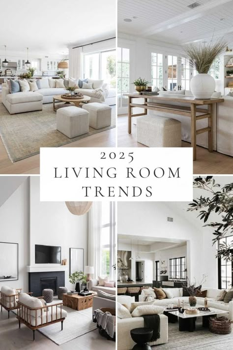 Beautiful Living Room Trends and Decorating Ideas for 2025 – jane at home Contemporary Coastal Living Room, Coastal Style Living Room, Dining Room Trends, Furnitur Ruang Keluarga, Small Living Room Layout, Coastal Living Rooms, Beautiful Dining Rooms, Living Room Trends, Small Living Room Decor