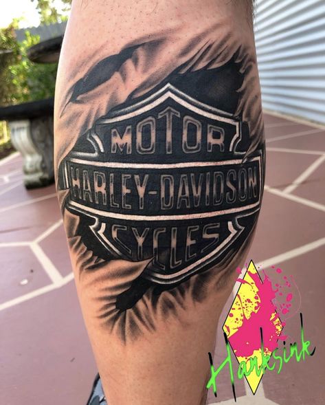 Harley Davidson Tattoo Design, Harley Tattoos For Women, Harley Tattoo For Men, Harley Davidson Back Tattoos, Harley Davidson Tattoos For Men, Harley Davidson Tattoos For Women, Biker Tattoos For Men, Harley Davidson Logo Tattoo, Tattoo Ideas For Men Motorcycle