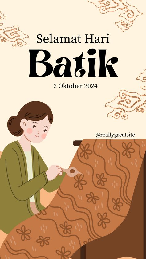 👉KLIK LINK UNTUK MENGEDIT!💻✨  Selamat Hari Batik! Rayakan kemegahan warisan budaya Indonesia dengan animasi ceria dari kami. Angkat keindahan Batik melalui setiap gerakan dan warna yang hidup. Sesuaikan dengan pesan atau acara Anda menggunakan alat pengeditan Canva yang mudah. Mari bersama-sama merayakan pesona Batik, simbol kebanggaan Indonesia! #HariBatik #BudayaIndonesia #CanvaAnimation #InstagramStory #KebanggaanBudaya #BatikIndonesia 🇮🇩🎉 👣 Follow juga akun kami! 🌟 @kreasicantikcanva Batik Poster, Font Combos, Create Your Story, Professional Fonts, Feed Ig, Instagram Reel, Health Info, Story Template, Eye Catching Colors