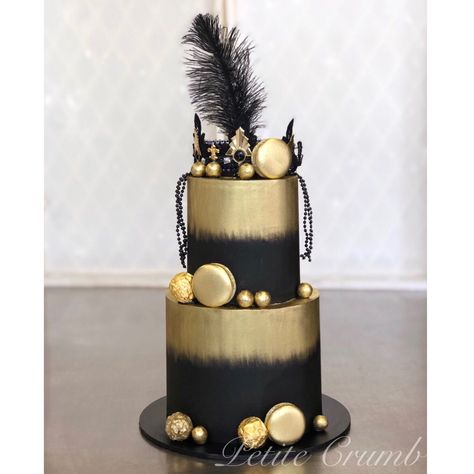 Gatsby Party Cake 1920s, Great Gatsby 40th Birthday Cake, Gatsby Theme Cake, Great Gatsby Party Cake, Great Gatsby Themed Cake, The Great Gatsby Cake, 1920 Cake Ideas, 1920s Themed Cake, 1920 Themed Party