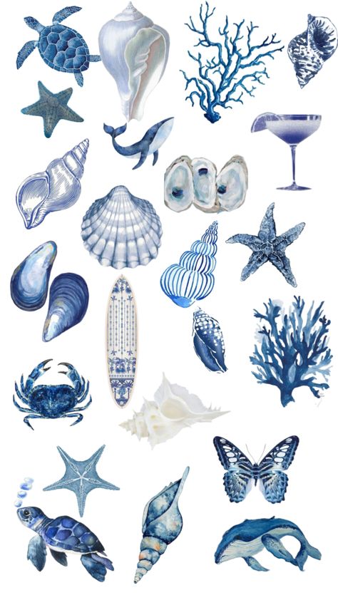 Ocean Theme Aesthetic, Beach Aesthetic Stickers, Beach Stickers Printable, Ocean Stickers Printable, Beach Stickers Aesthetic, Blue Stickers Aesthetic Printable, Sea Stickers Ocean, Blue Journal Aesthetic, Blue Journal Stickers