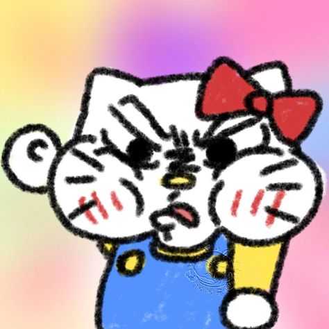 Meme Hello Kitty Meme Hello, Hello Kitty Funny, Hello Kitty Photos, Goofy Drawing, Desktop Wallpaper Art, Kitty Drawing, Hello Kitty Drawing, Goofy Pictures, Iphone Wallpaper Tumblr Aesthetic