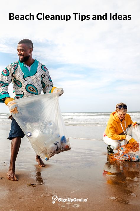 Beach Cleanup Tips and Ideas Beach Cleanup, Clean Up Day, Beauty And Planet, Ocean Cleanup, Beach Clean Up, Clean Ocean, Beauty Planet, Pick Up Trash, Save Our Earth