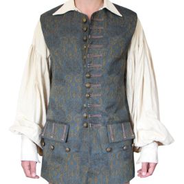 Privateer Waistcoat Pirate Waistcoat, 18th Century Waistcoat, Fantasy Pirate, Jack Sparrow Cosplay, Brocade Vest, Pirate Stuff, Victorian Shirt, Pirate Costumes, Inspirational Board