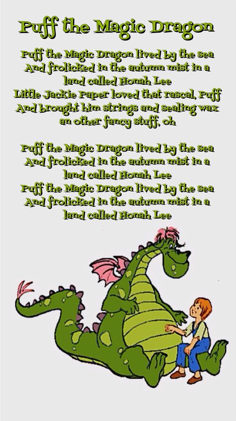 Puff the Magic Dragon | Lyrics Funny 60th Birthday Quotes Hilarious, Birthday Quotes Hilarious, I Know You Lyrics, Funny 60th Birthday Quotes, 60th Birthday Quotes, Nursery Rhymes Poems, Funny 60th Birthday, Rhymes Lyrics, Nursery Rhymes Lyrics