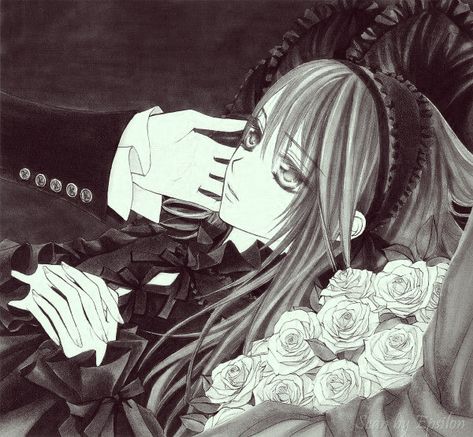 Yuki Cross Fanart, Vampire Knight Black And White, Yuki Kuran Icon, Yuki Vampire Knight Icon, Alessia Core, Yuki Cross, Vampire Kingdom, Vampire Knight Zero, Vampire Night