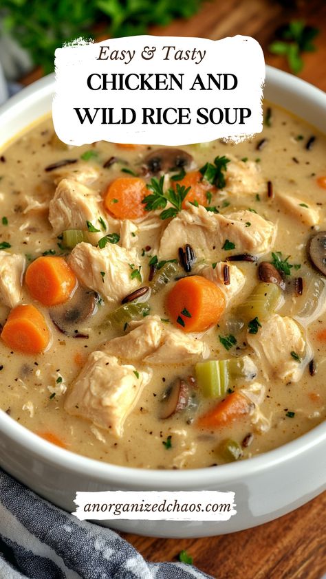 Chicken Wild Rice Soup Freezer Meal, Stovetop Chicken Wild Rice Soup, Cream Of Chicken And Wild Rice Soup Crock Pot, Instant Pot Wild Rice Soup With Chicken, Gluten Free Chicken Rice Soup, Recipe With Wild Rice, Long Grain And Wild Rice Soup, Alpha Gal Soup Recipes, Cream Chicken Wild Rice Soup