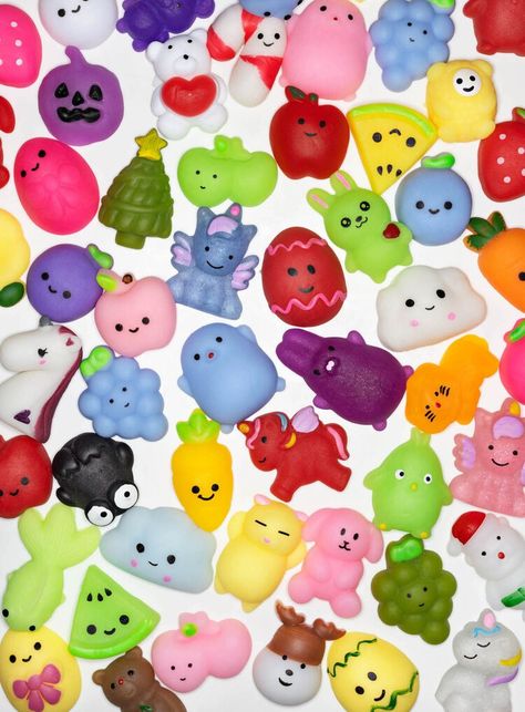 Squishy Toys, Totally Tiny Toys, Squinkies Toys, Taba Squishies, Animal Squishies, Squishy Ibloom, Kawaii Squishy Keychain, Wall Street Journal, Fidget Toys