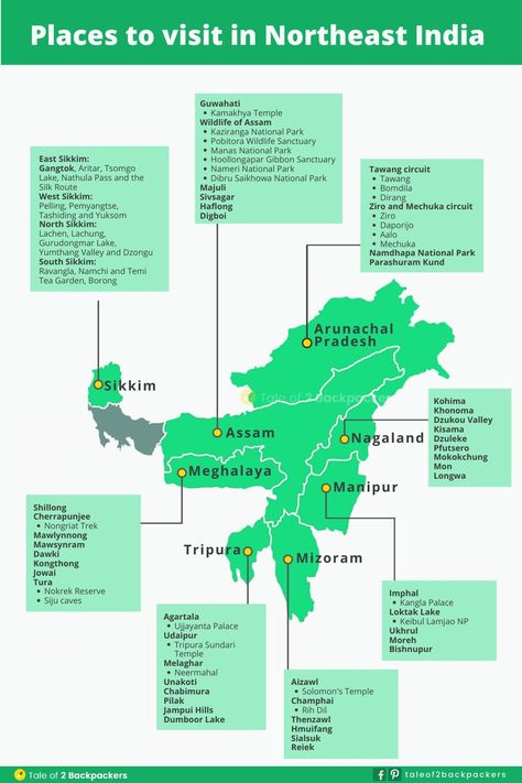 Best Northeast India Travel Guide - Things to Know Before You Go (FAQs Answered) 49 Northeast India Travel, Assam Tourist Places, North India Travel Guide, India Travel Bucketlist, Sikkim Travel, Indian Tourism, India Bucket List, India Places, Travel India Beautiful Places