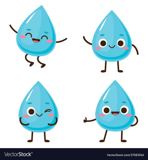 Water Drop Character, Water Cartoon Drawing, Water Emoji, Water Drop Cartoon, Free Vpn For Iphone, Seasons Clipart, Abc Yoga, Water Drop Drawing, Water Clipart