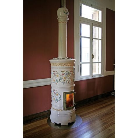 decorative wood stove castellamonte rondo 2 Decorative Wood Stove   round ceramic stoves by Castellamonte Design Camino, Parlour Stove, Wood Burners, Old Stove, Wood Stove Cooking, Wood Stove Fireplace, Wood Heat, Stove Heater, Vintage Stoves