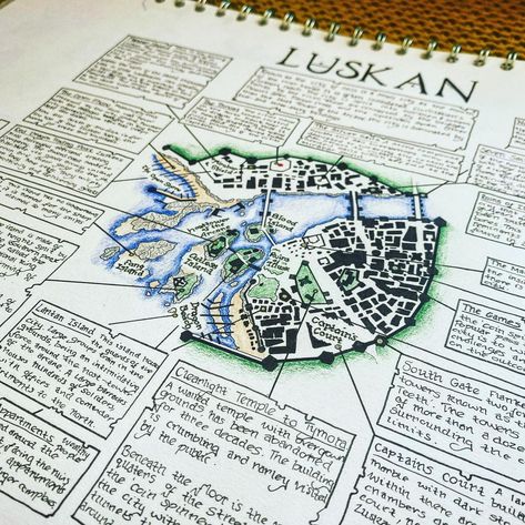 Map Maker on Instagram: “⚓️Filling in the city of Luskan with people and places for my players to forget . . . #dungeonsanddragons #dndart #mapart #luskan #faerun…” Fantasy Map Legend, Fantasy Map Maker, Map Sketch, Fantasy Map Making, Map Symbols, Dnd Stories, Map Making, Writing Pictures, Map Maker