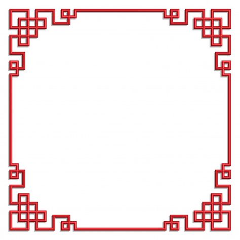 3d chinese pattern frame vector border a... | Premium Vector #Freepik #vector #background #pattern #frame #abstract Asian Border Design, Chinese Frame Design, Chinese Frame Border, Japanese Frame, Frame Vector Design, Chinese Frame, Border Art, Chinese New Year Design, Chinese Artwork