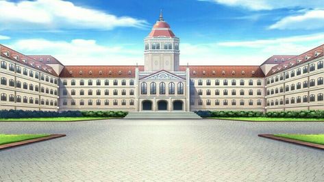 Animation School Background, Anime School Building, Anime School Background, Anime Building, Supreme Court Building, Animation Schools, Gacha Background, Castle Rooms, School Building Design